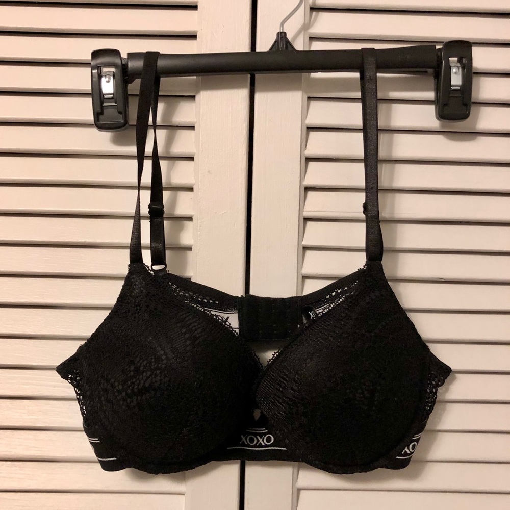 Black XOXO Push Up Bra